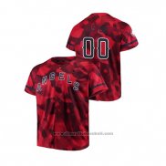 Maglia Baseball Uomo Los Angeles Angels Personalizzate Camuffamento Autentico Collezione Rosso