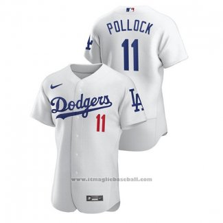 Maglia Baseball Uomo Los Angeles Dodgers A.j. Pollock Autentico Bianco