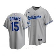 Maglia Baseball Uomo Los Angeles Dodgers Austin Barnes 2020 Replica Road Grigio