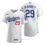 Maglia Baseball Uomo Los Angeles Dodgers Billy Mckinney Autentico Home Bianco