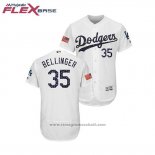 Maglia Baseball Uomo Los Angeles Dodgers Cody Bellinger 2018 Stars & Stripes Flex Base Bianco