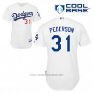 Maglia Baseball Uomo Los Angeles Dodgers Joc Pederson 31 Bianco Home Cool Base