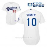 Maglia Baseball Uomo Los Angeles Dodgers Justin Turner 10 Bianco Home Cool Base