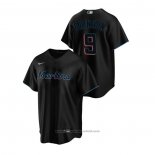 Maglia Baseball Uomo Miami Marlins Lewis Brinson Replica Alternato Nero