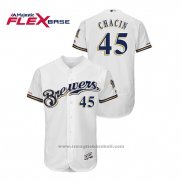 Maglia Baseball Uomo Milwaukee Brewers Jhoulys Chacin Autentico Flex Base Bianco