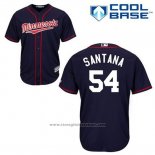 Maglia Baseball Uomo Minnesota Twins Ervin Santana 54 Blu Alternato Cool Base