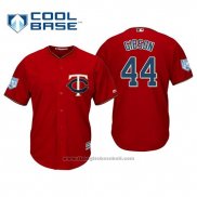 Maglia Baseball Uomo Minnesota Twins Kyle Gibson Cool Base Allenamento Primaverile 2019 Rosso