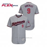 Maglia Baseball Uomo Minnesota Twins Marwin Gonzalez 150 Anniversario Autentico Flex Base Grigio