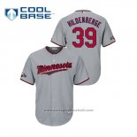 Maglia Baseball Uomo Minnesota Twins Trevor Hildenberger 2019 Postseason Cool Base Grigio