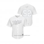 Maglia Baseball Uomo Minnesota Twins Zack Littell 2019 Players Weekend Replica Bianco