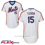 Maglia Baseball Uomo New York Mets 15 Tim Tebow Flex Base Bianco