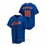 Maglia Baseball Uomo New York Mets Darryl Strawberry Replica Alternato Blu