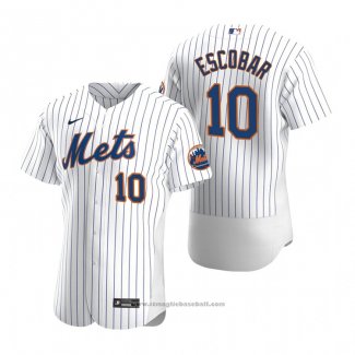 Maglia Baseball Uomo New York Mets Eduardo Escobar Autentico Home Bianco