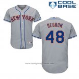 Maglia Baseball Uomo New York Mets Jacob Degrom Grigio Cool Base