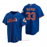 Maglia Baseball Uomo New York Mets James Mccann Alternato Blu