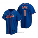 Maglia Baseball Uomo New York Mets Jeff Mcneil 1 Replica Blu