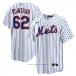 Maglia Baseball Uomo New York Mets Jose Quintana Home Replica Bianco