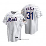 Maglia Baseball Uomo New York Mets Mike Piazza Replica Bianco
