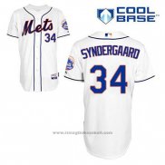 Maglia Baseball Uomo New York Mets Noah Syndergaard 34 Bianco Alternato Cool Base