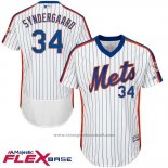Maglia Baseball Uomo New York Mets Noah Syndergaard Flex Base Bianco