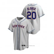 Maglia Baseball Uomo New York Mets Pete Alonso Replica Road Grigio