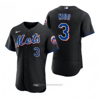 Maglia Baseball Uomo New York Mets Tomas Nido 2022 Autentico Alternato Nero