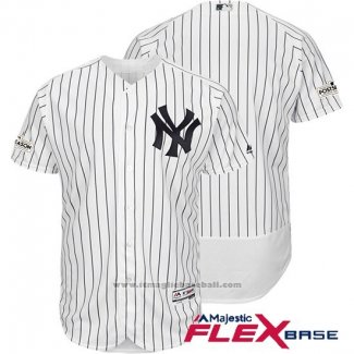 Maglia Baseball Uomo New York Yankees 2017 Postseason Bianco Flex Base