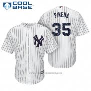 Maglia Baseball Uomo New York Yankees 2017 Stelle e Strisce Michael Pineda Bianco Cool Base