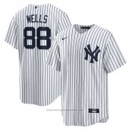 Maglia Baseball Uomo New York Yankees Austin Wells Home Replica Bianco