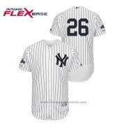 Maglia Baseball Uomo New York Yankees Dj Lemahieu 2019 Postseason Flex Base Bianco