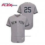 Maglia Baseball Uomo New York Yankees Gleyber Torres 150 Anniversario Flex Base Grigio