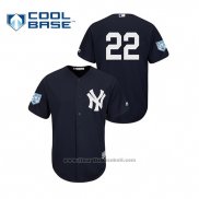 Maglia Baseball Uomo New York Yankees Jacoby Ellsbury 2019 Allenamento Primaverile Cool Base Blu
