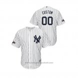 Maglia Baseball Uomo New York Yankees Personalizzate 2019 Postseason Cool Base Bianco