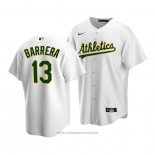 Maglia Baseball Uomo Oakland Athletics Luis Barrera Replica Home Bianco