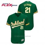 Maglia Baseball Uomo Oakland Athletics Marco Estrada 150 Anniversario Flex Base Kelly Verde