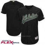 Maglia Baseball Uomo Oakland Athletics Nero 2000 Turn Back The Clock Flex Base