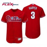 Maglia Baseball Uomo Philadelphia Phillies Bryce Harper Flex Base Autentico Collezione Alternato Rosso