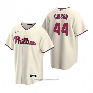 Maglia Baseball Uomo Philadelphia Phillies Kyle Gibson Replica Alternato Crema