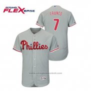 Maglia Baseball Uomo Philadelphia Phillies Maikel Franco Flex Base Grigio