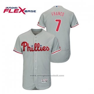 Maglia Baseball Uomo Philadelphia Phillies Maikel Franco Flex Base Grigio