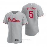 Maglia Baseball Uomo Philadelphia Phillies Nick Williams Autentico 2020 Road Grigio