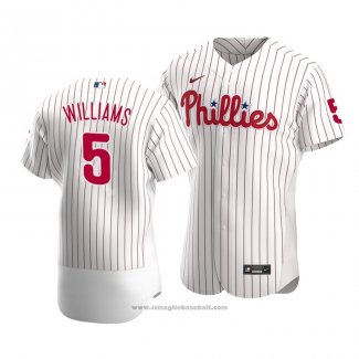 Maglia Baseball Uomo Philadelphia Phillies Nick Williams Autentico Home Bianco