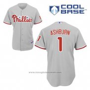 Maglia Baseball Uomo Philadelphia Phillies Richie Ashburn 1 Grigio Cool Base