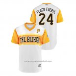 Maglia Baseball Uomo Pittsburgh Pirates Chris Archer 2019 Little League Classic Flaco Fuerte Replica Bianco