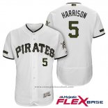 Maglia Baseball Uomo Pittsburgh Pirates Josh Harrison Bianco 2018 Home Alternato Flex Base