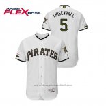 Maglia Baseball Uomo Pittsburgh Pirates Lonnie Chisenhall 150 Anniversario Autentico Flex Base Bianco