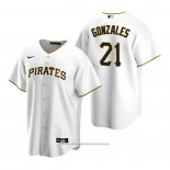 Maglia Baseball Uomo Pittsburgh Pirates Nick Gonzales Replica 2020 Bianco