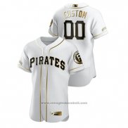 Maglia Baseball Uomo Pittsburgh Pirates Personalizzate Golden Edition Autentico Bianco