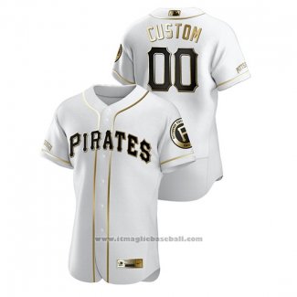 Maglia Baseball Uomo Pittsburgh Pirates Personalizzate Golden Edition Autentico Bianco