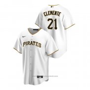 Maglia Baseball Uomo Pittsburgh Pirates Roberto Clemente Replica Home Bianco